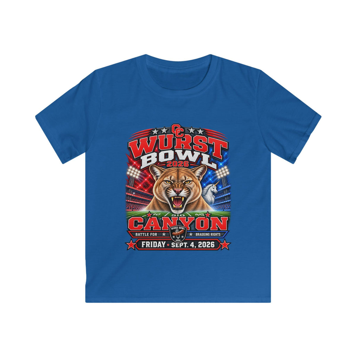 Kids Tee — Wurst Bowl Canyon 2026 Football Event Shirt