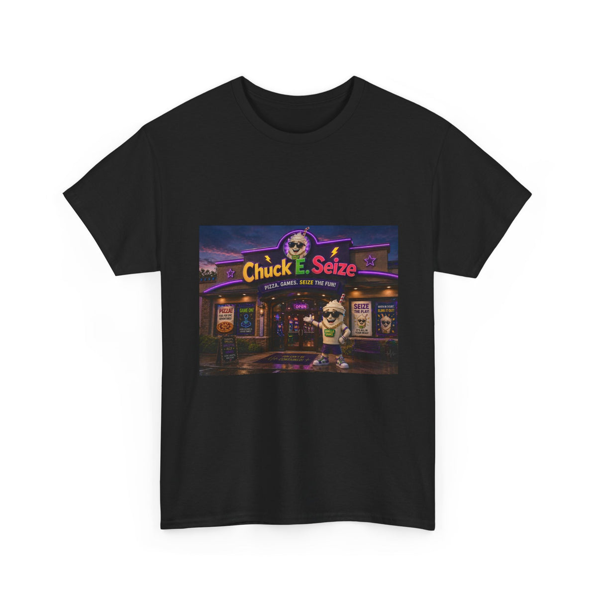 Chuck E. Seize Arcade Night T‑Shirt
