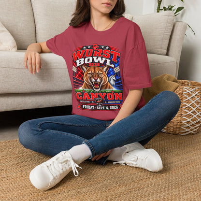 Wurst Bowl 2026 T-Shirt — Canyon Football Game Day Tee