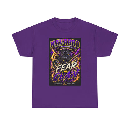Navarro High "Fear the Claw" Panther Tee — School Spirit Football Shirt