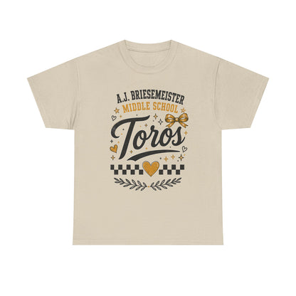 Toros Middle School Tee — L.J. Briesemaster School Spirit Shirt