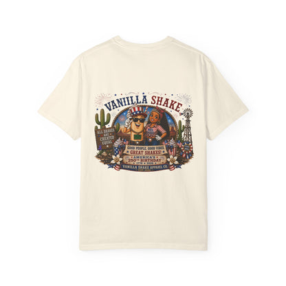 Mr. & Mrs. Shake 4th of July Unisex Garment-Dyed T-shirt