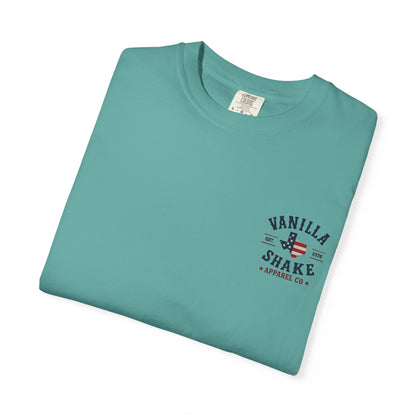 Family Shakes 4th of July-Unisex Garment-Dyed T-shirt