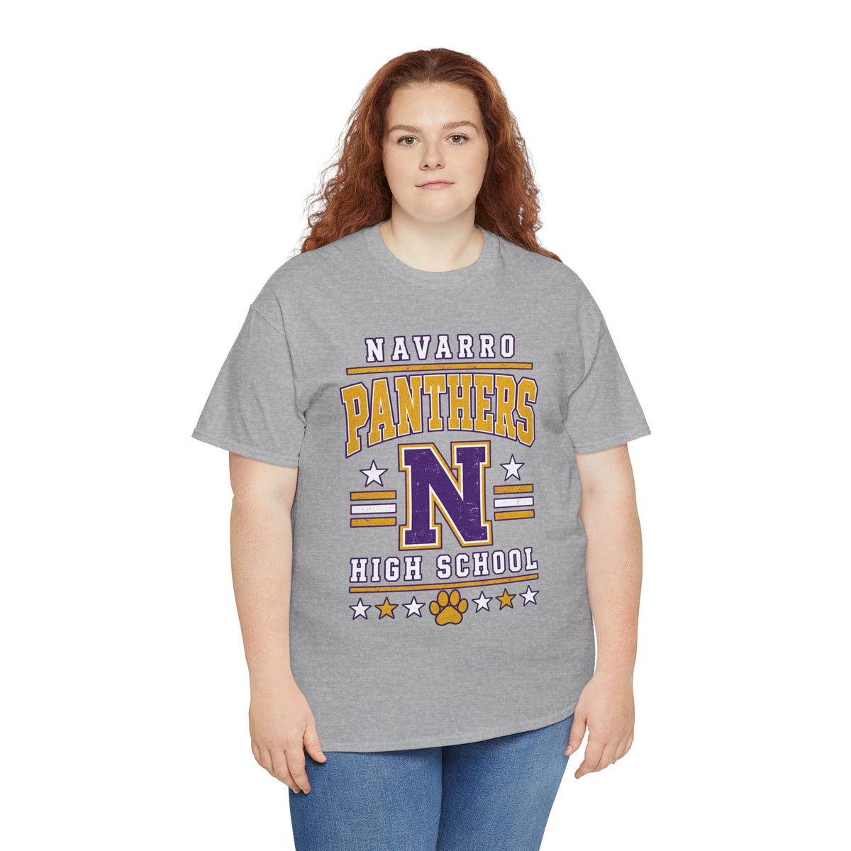 Navarro Panthers High School Tee — Retro Letterman N Design