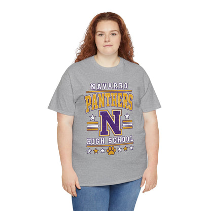 Navarro Panthers High School Tee — Retro Letterman N Design