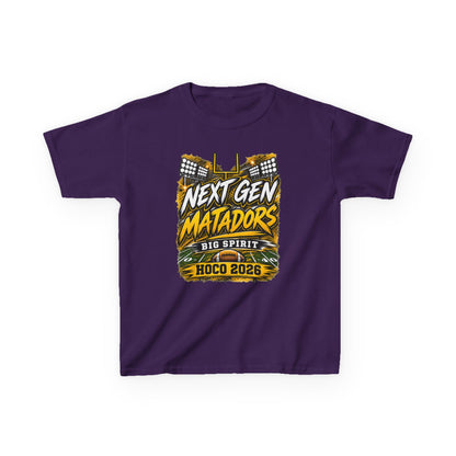 Kids Tee — "Next Gen Matadors" HOCO 2026 Big Spirit School Spirit Shirt