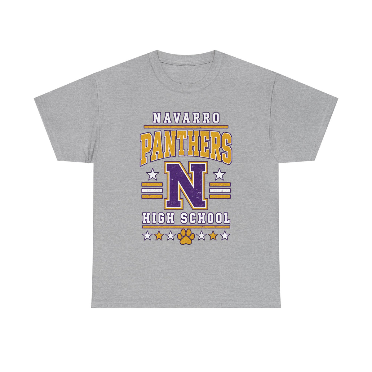 Navarro Panthers High School Tee — Retro Letterman N Design