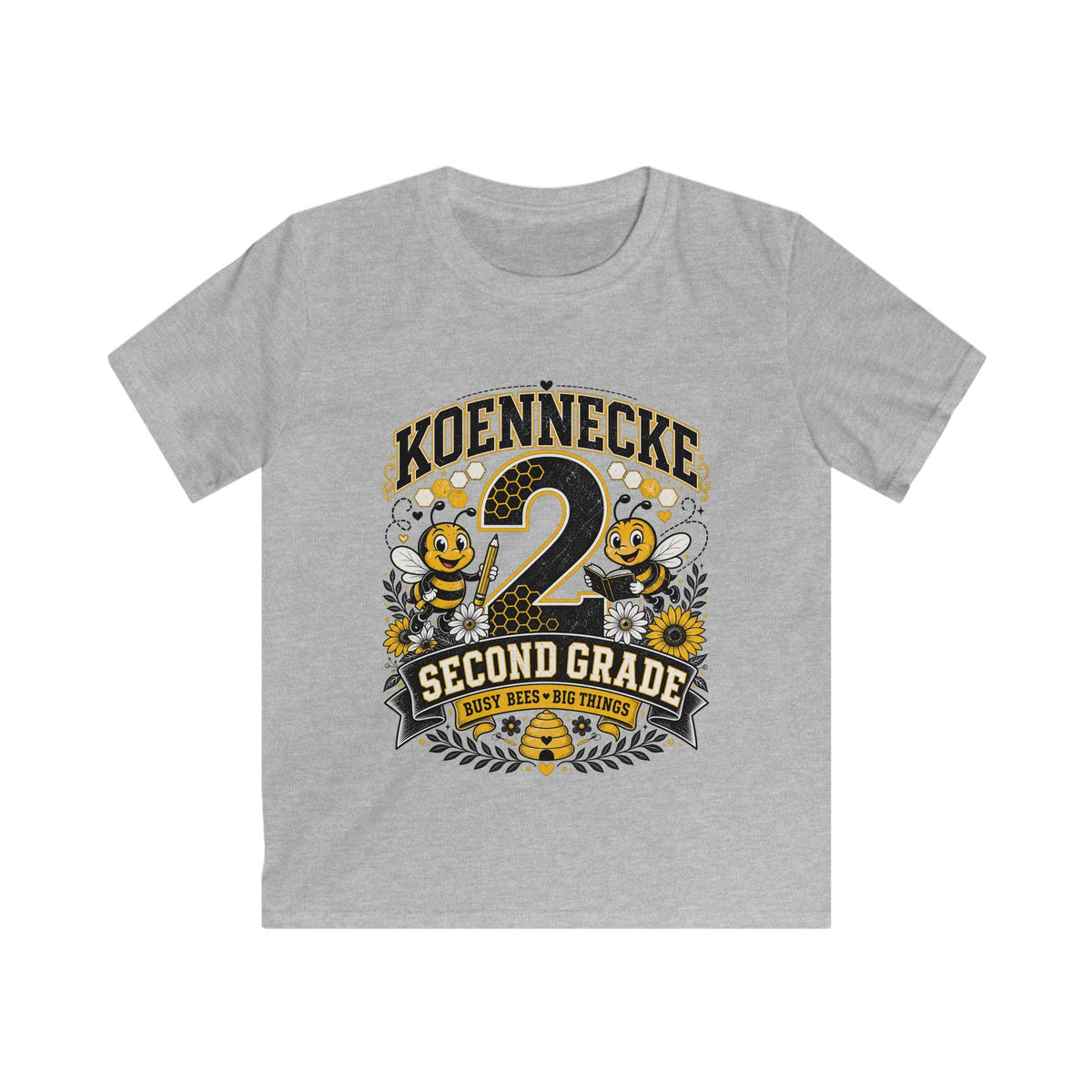 Personalized '2 Second Grade' Kids Tee — Custom Name Back-to-School Shirt