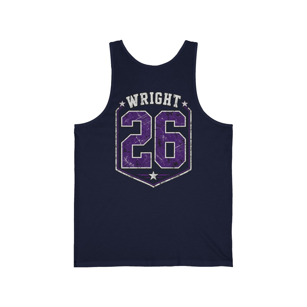 Panthers Friday Nights Football Tank — Personalized 'Wright 26' Athletic Club Jersey