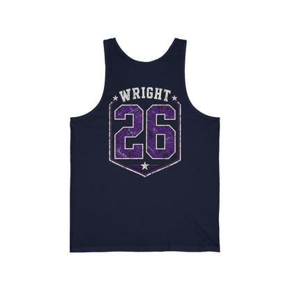 Panthers Friday Nights Football Tank — Personalized 'Wright 26' Athletic Club Jersey