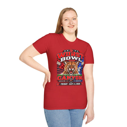 Wurst Bowl 2026 T-Shirt — Canyon Football Game Day Tee