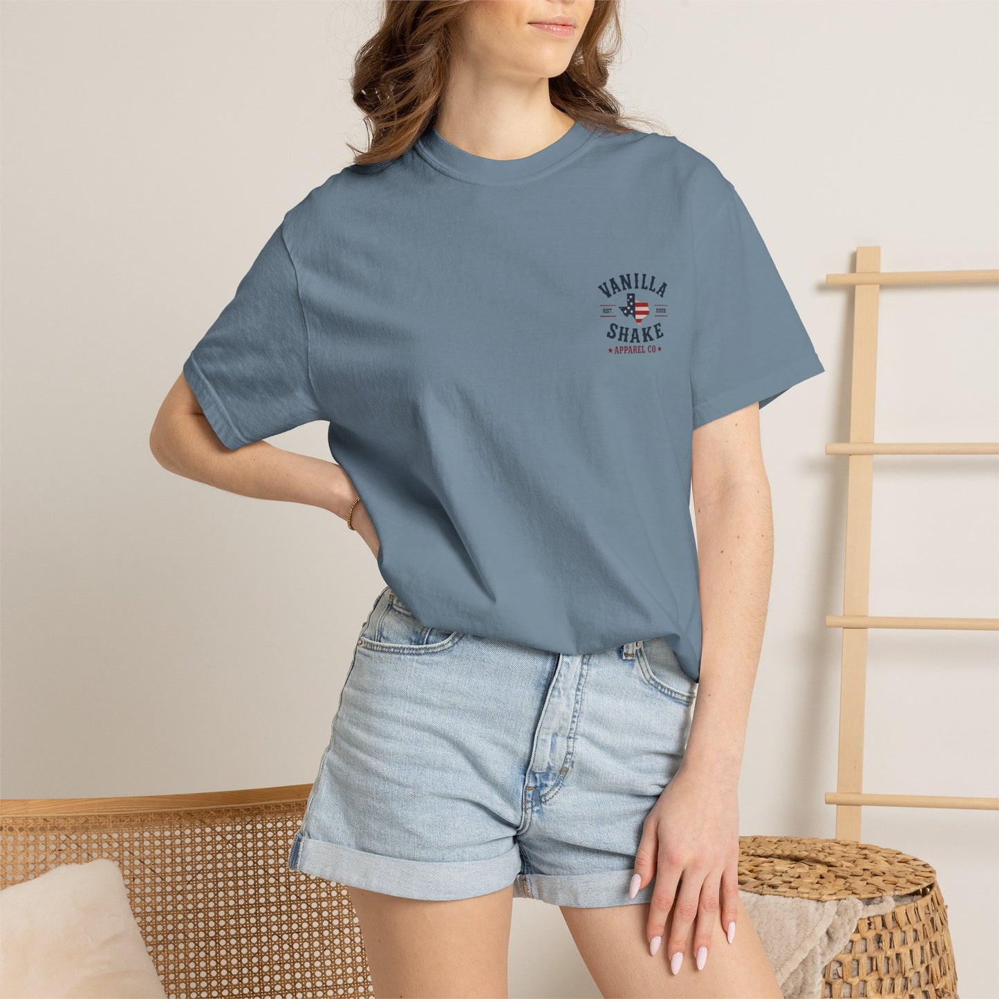 Mr. & Mrs. Shake 4th of July Unisex Garment-Dyed T-shirt