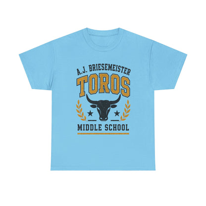 Toros Middle School Tee — A.J. Briesemeister School Spirit T-Shirt