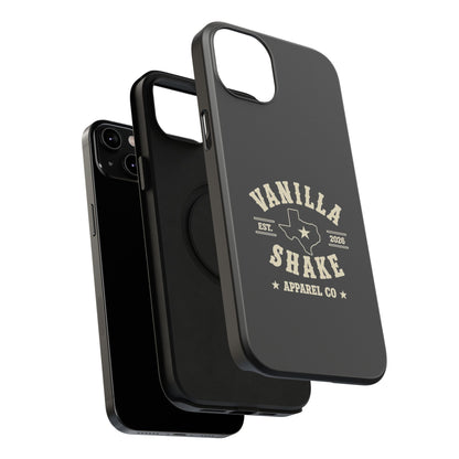 Black w/Ivory Logo lmpact-Resistant Phone Cases