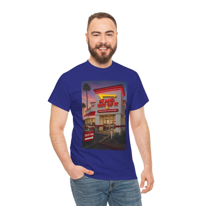 Retro Diner Photo T‑Shirt – 'A Hand Out Of It' Vintage Neon Tee