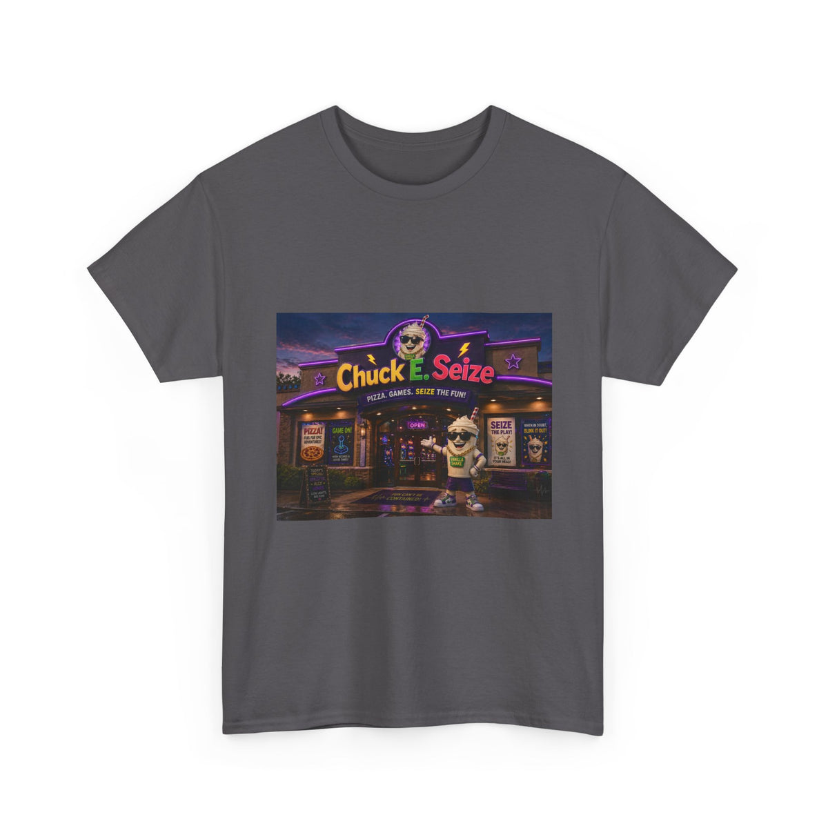 Chuck E. Seize Arcade Night T‑Shirt