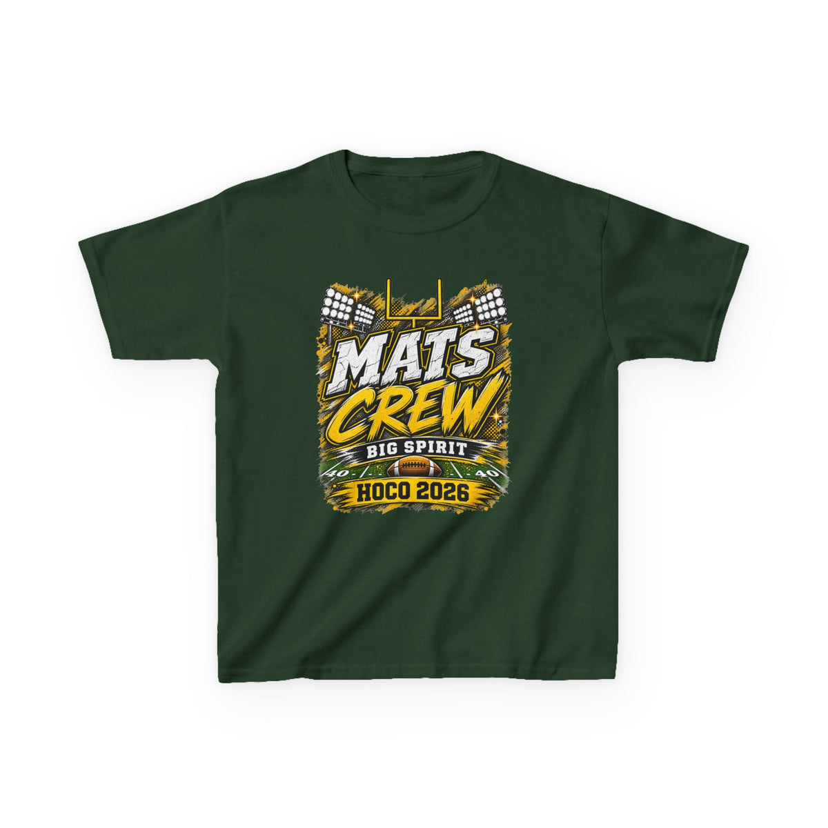 Kids Tee — "Mats Crew Big Spirit Hoco 2026" Football Crewneck