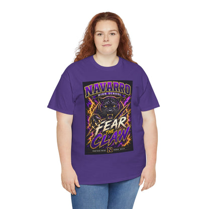 Navarro High "Fear the Claw" Panther Tee — School Spirit Football Shirt