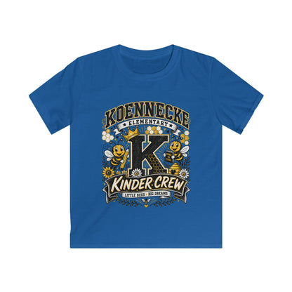 Kinder Crew Kids T‑Shirt — Kdennecke Elementary Kindergarten School Spirit Tee
