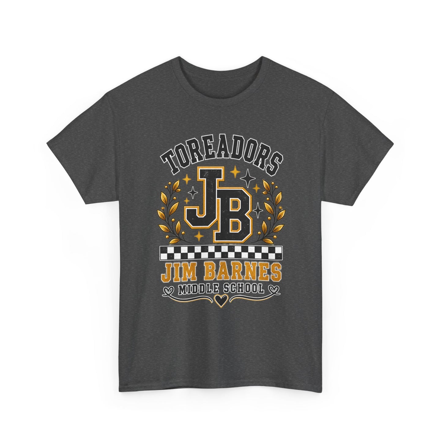 Toreadors JB Jim Barnes Middle School Tee — School Spirit Graphic T-Shirt