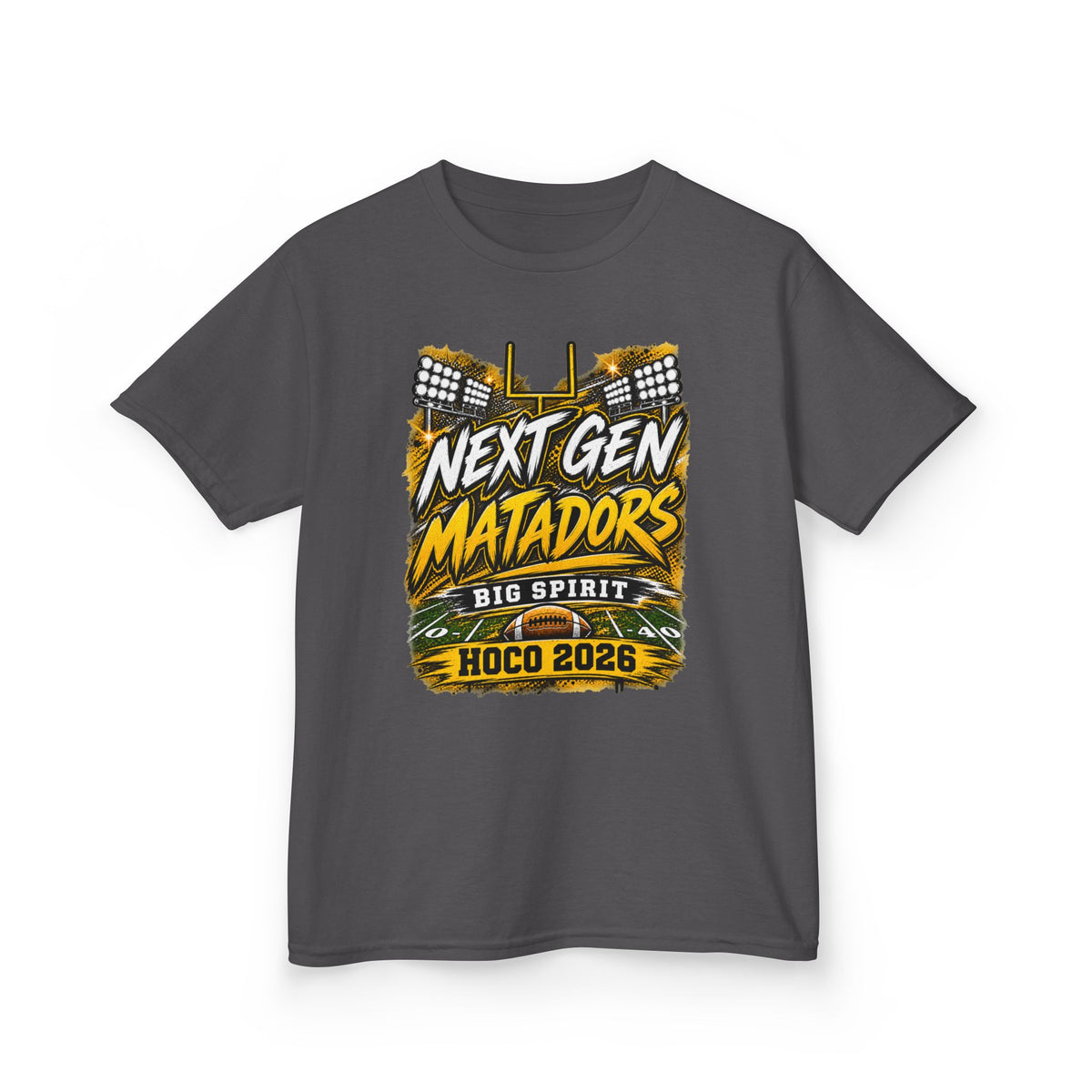 Kids Tee — "Next Gen Matadors" HOCO 2026 Big Spirit School Spirit Shirt