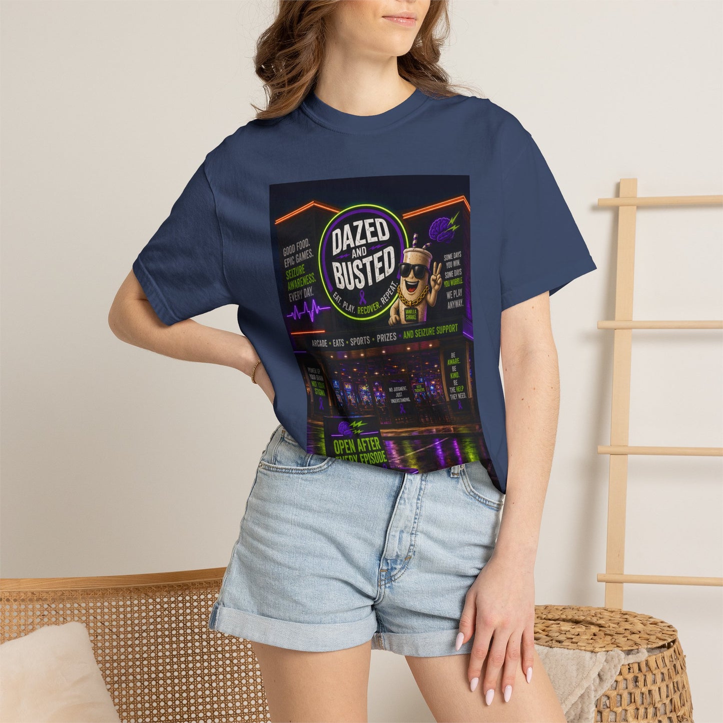 Dazed & Busted Neon Arcade T-Shirt