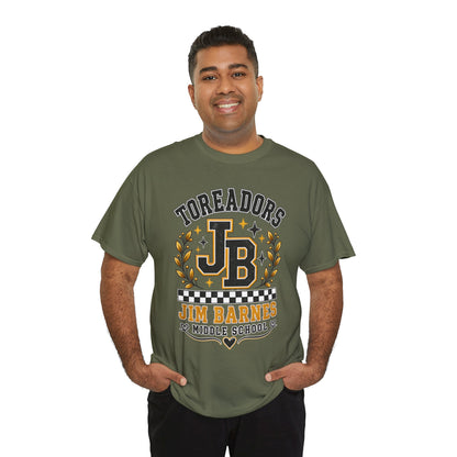 Toreadors JB Jim Barnes Middle School Tee — School Spirit Graphic T-Shirt