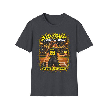 Custom Seguin Matador Softball Player Tee | Personalized Name & Jersey Number