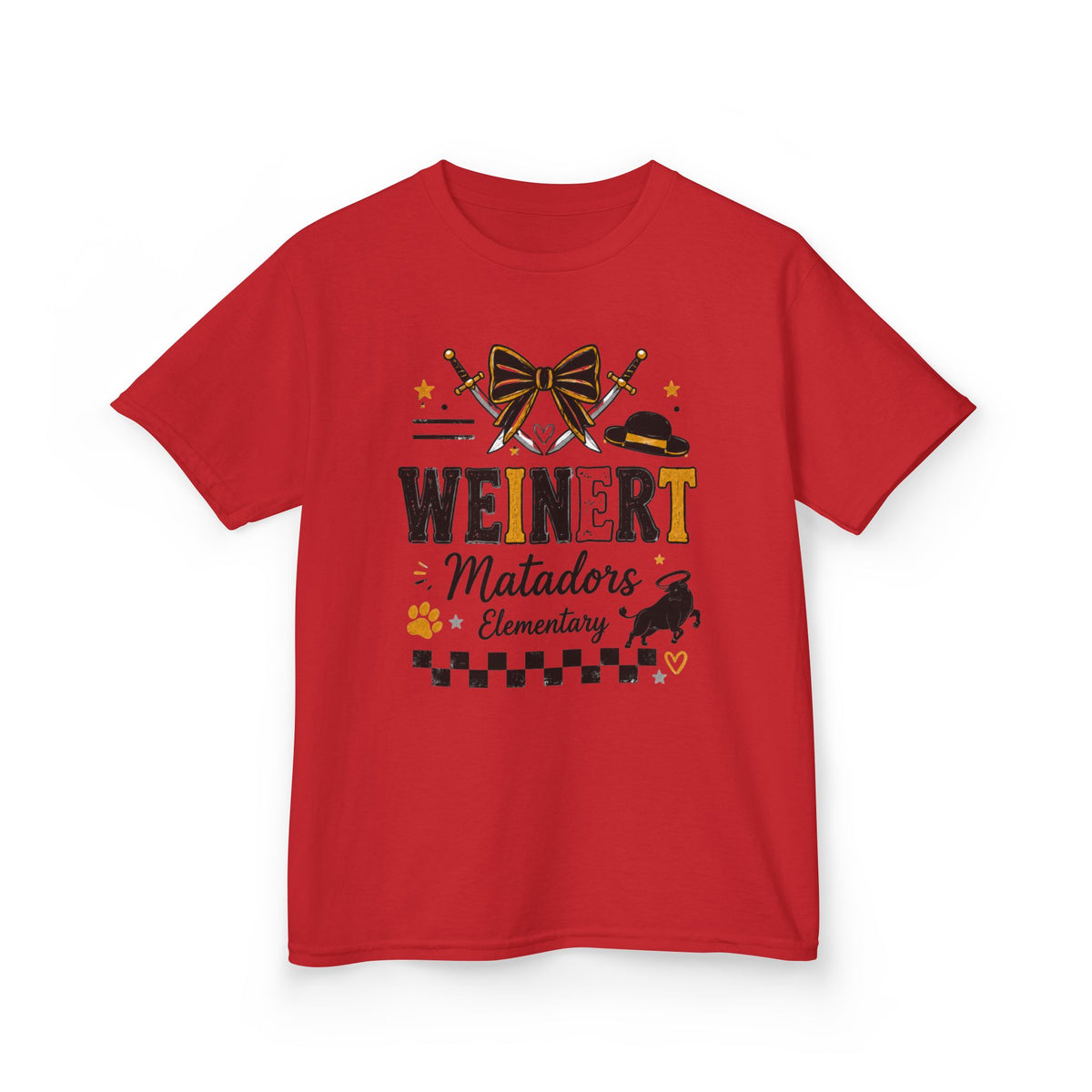 Matadors Elementary Kids T‑Shirt – 'Weinert' School Spirit Tee