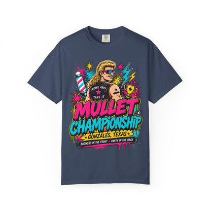 Mullet Championship T-Shirt — "Business in the Front, Party in the Back" Retro Graphic Tee