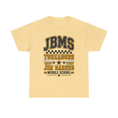 Jim Barnes Middle School Toreadors Tee — JBMS School Spirit T-Shirt