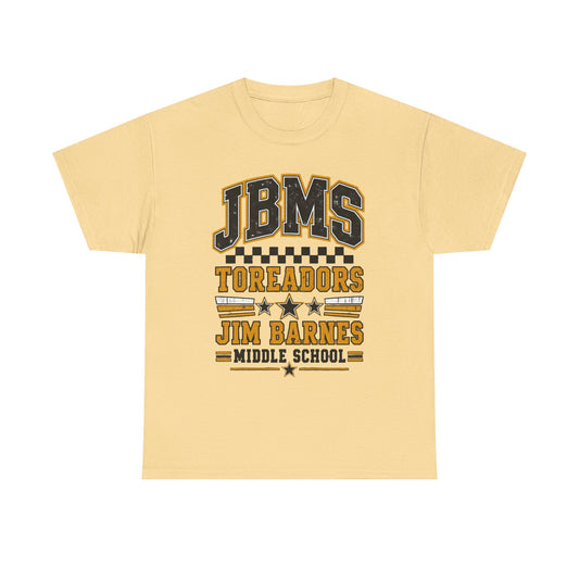 Jim Barnes Middle School Toreadors Tee — JBMS School Spirit T-Shirt