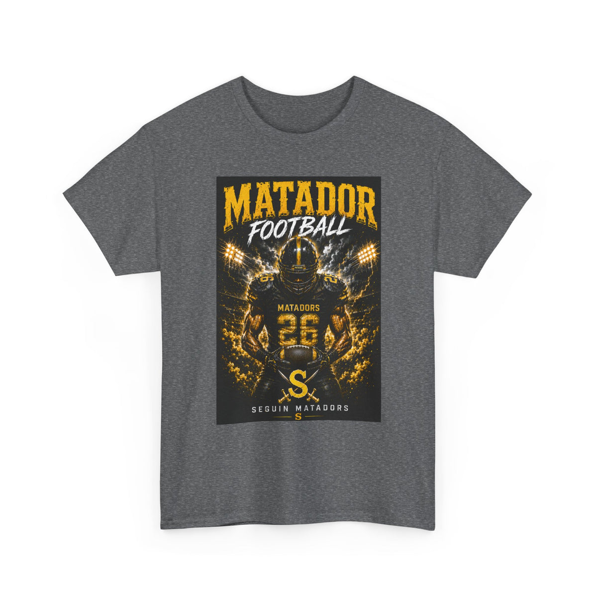 Matador Football Team Tee — Vintage Helmet Graphic Jersey Shirt