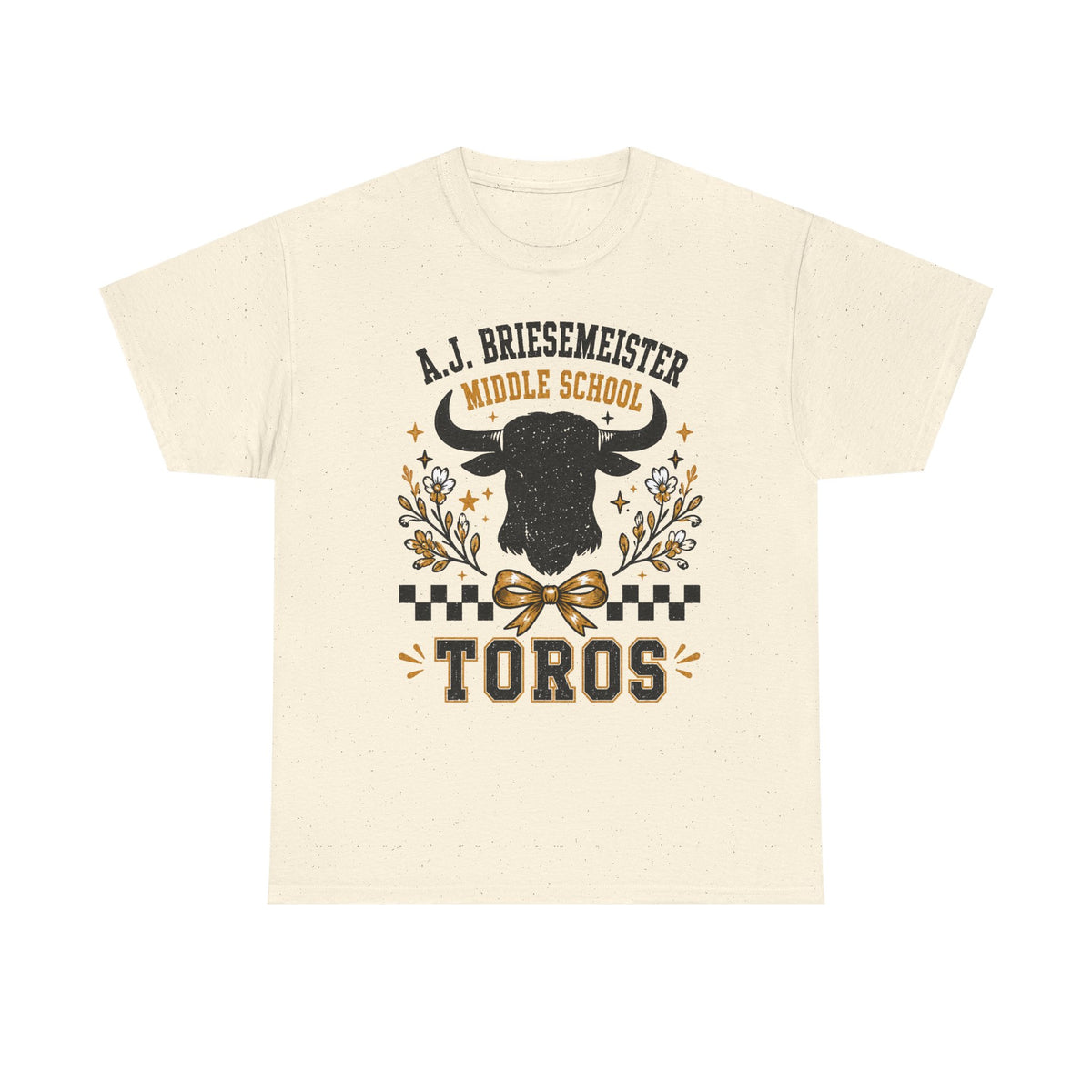Toros Middle School Tee — A.J. Briesemeister School Spirit T-Shirt