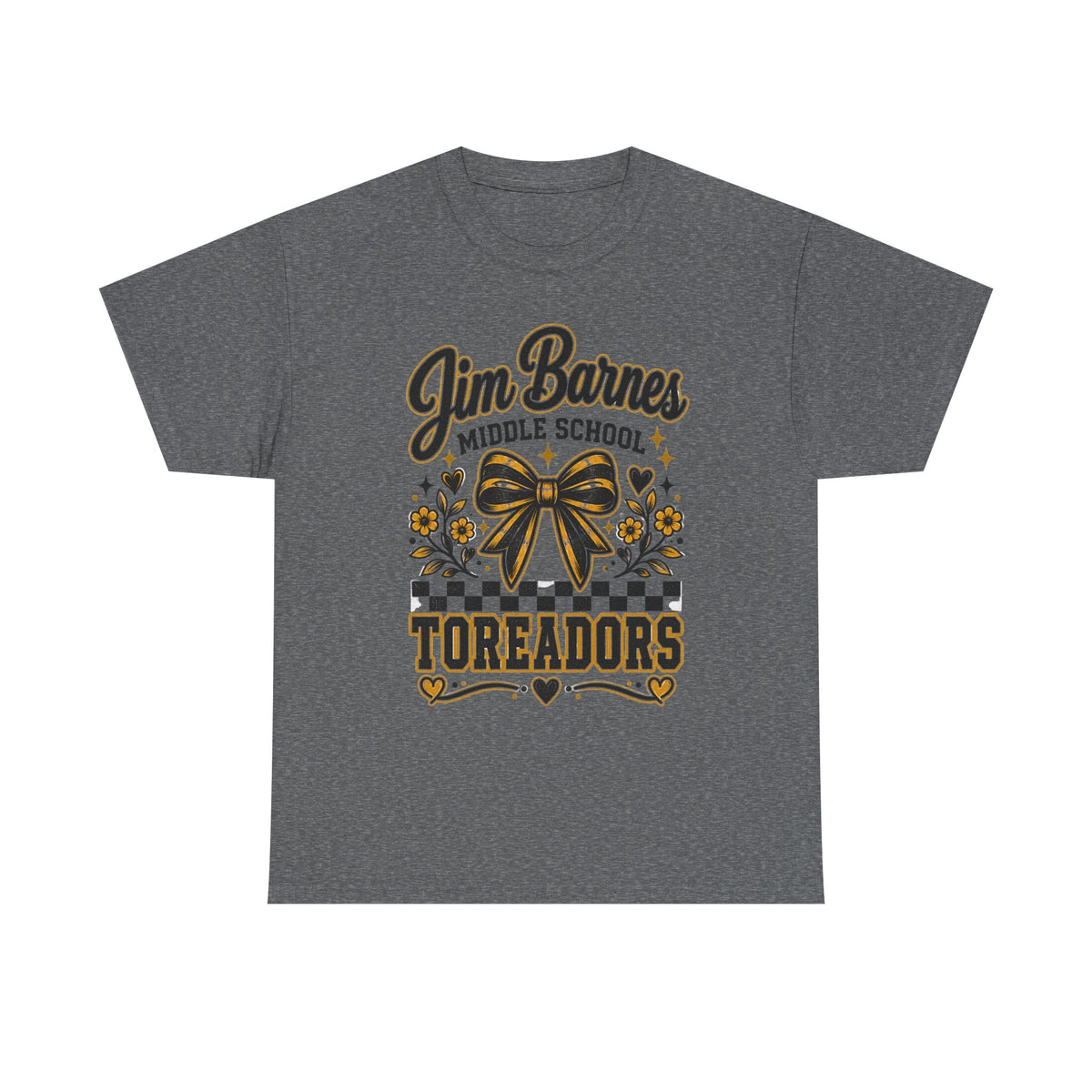 Jim Barnes Middle School Toreadors T-Shirt — School Spirit Cheer Tee