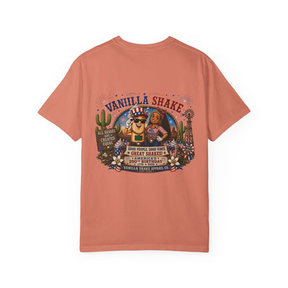 Mr. & Mrs. Shake 4th of July Unisex Garment-Dyed T-shirt