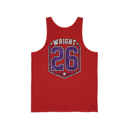 Panthers Friday Nights Football Tank — Personalized 'Wright 26' Athletic Club Jersey