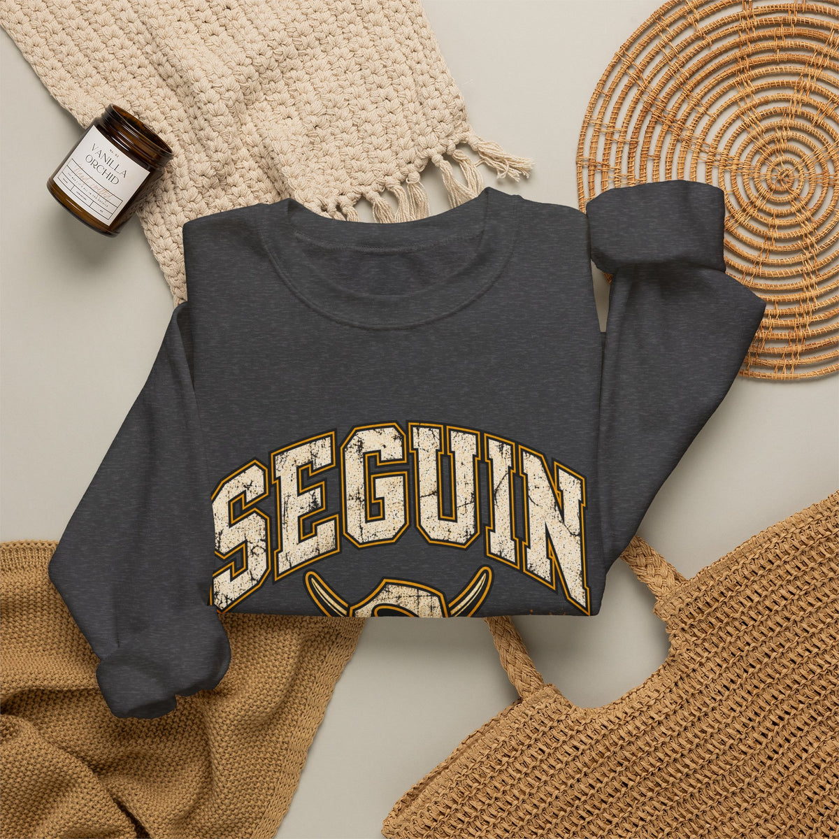 Seguin Football Crewneck Sweatshirt – Vintage School Spirit Pullover