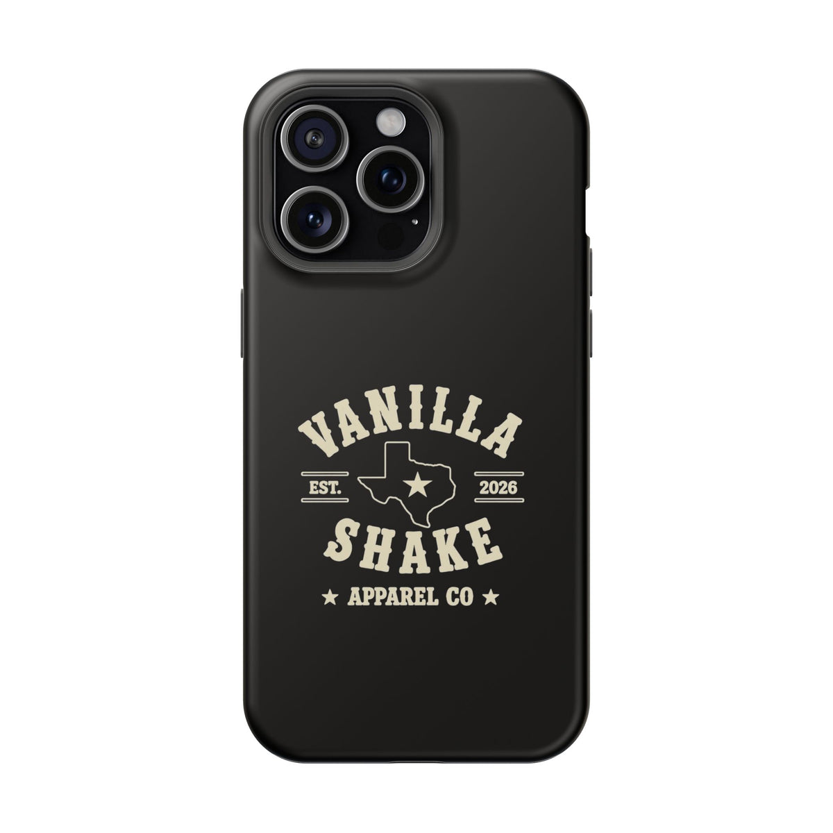 Black w/Ivory Logo lmpact-Resistant Phone Cases