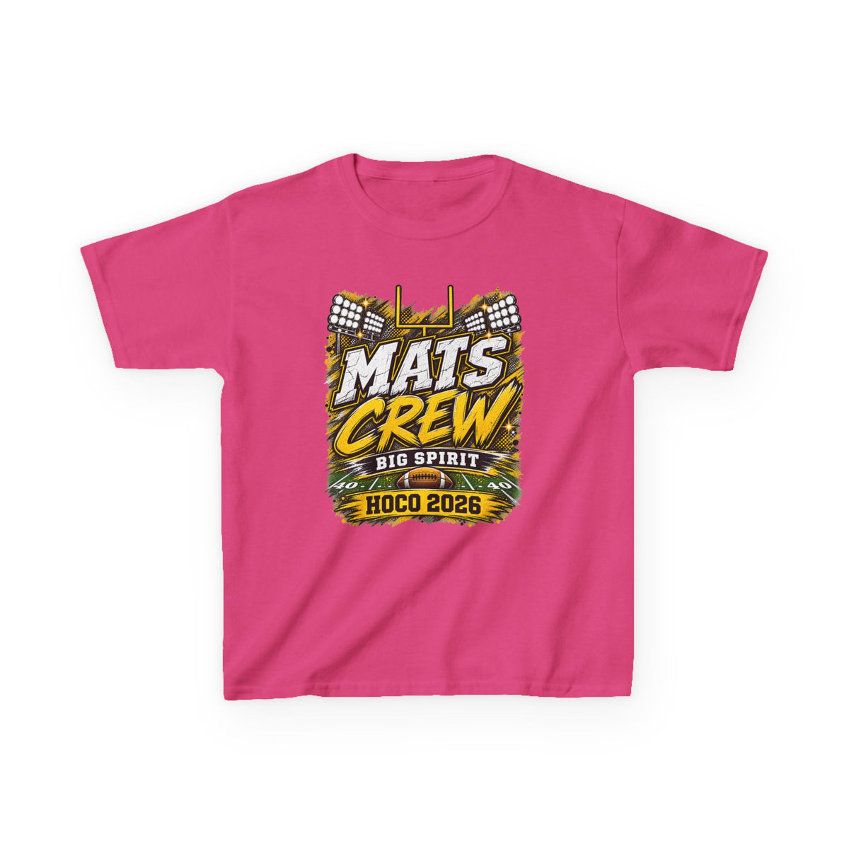 Kids Tee — "Mats Crew Big Spirit Hoco 2026" Football Crewneck
