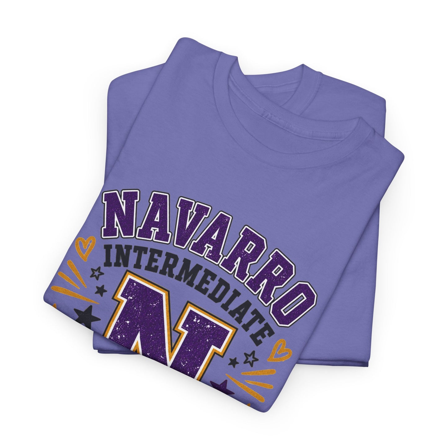 Navarro Intermediate Panthers T-Shirt — School Spirit Tee with 'N' Logo & Paw Prints