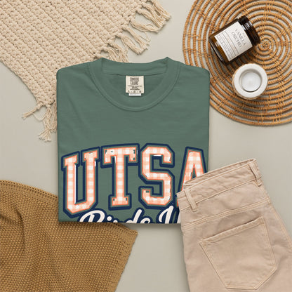 UTSA Birds Up T-Shirt — San Antonio Orange Garment-Dyed Tee