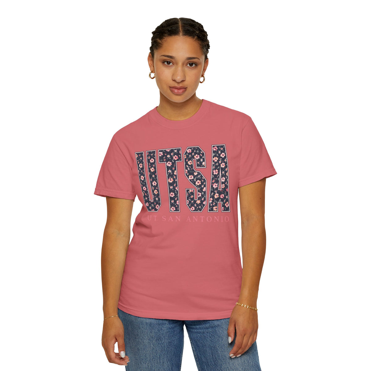 UTSA Floral Logo T‑Shirt — UT San Antonio Collegiate Tee