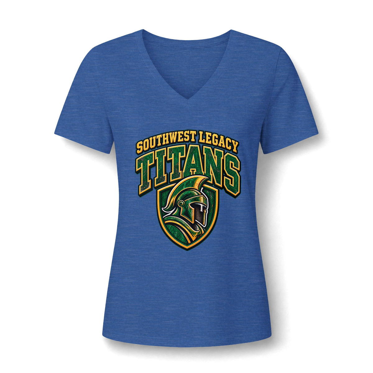 Titans Women's V-Neck Tee — Southwest Legacy San Antonio School Spirit Shirt