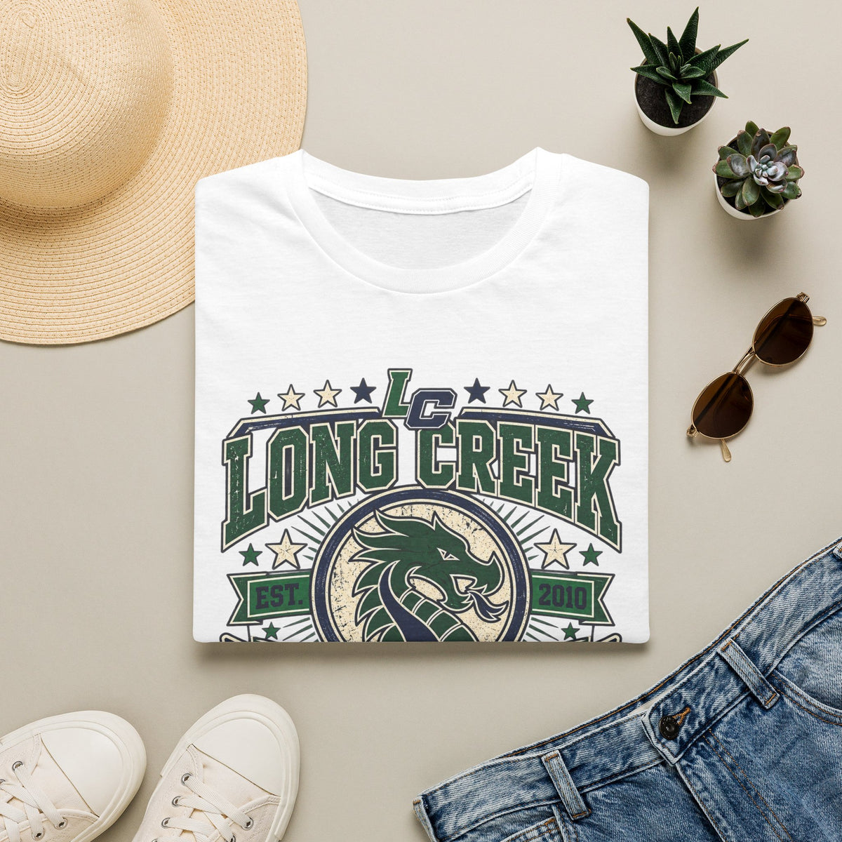 Long Creek Dragons Homecoming T-Shirt — School Spirit Tee (Est. 2020)