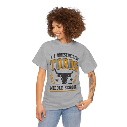 Toros Middle School Tee — A.J. Briesemeister School Spirit T-Shirt