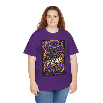 Navarro High "Fear the Claw" Panther Tee — School Spirit Football Shirt