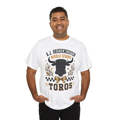 Toros Middle School Tee — A.J. Briesemeister School Spirit T-Shirt