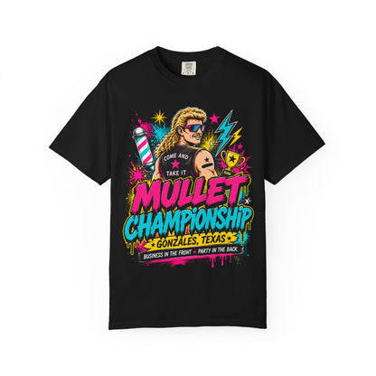Mullet Championship T-Shirt — "Business in the Front, Party in the Back" Retro Graphic Tee