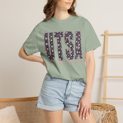 UTSA Floral Logo T‑Shirt — UT San Antonio Collegiate Tee